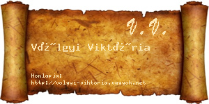 Völgyi Viktória névjegykártya