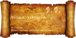 Völgyi Viktória névjegykártya