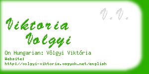 viktoria volgyi business card